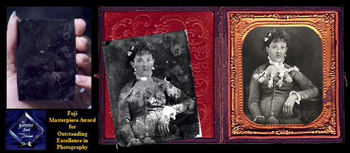 Fuji Masterpiece Award presented to Kathryn Rutherford for tintype restoration secret process
