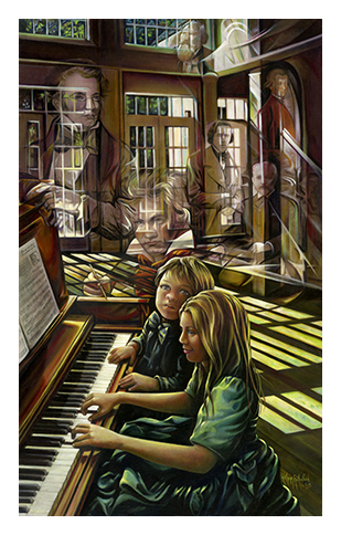 Song of Joy-An original Spirit Painting in Oil by Kathryn Rutherford-Heirloom Art Studio