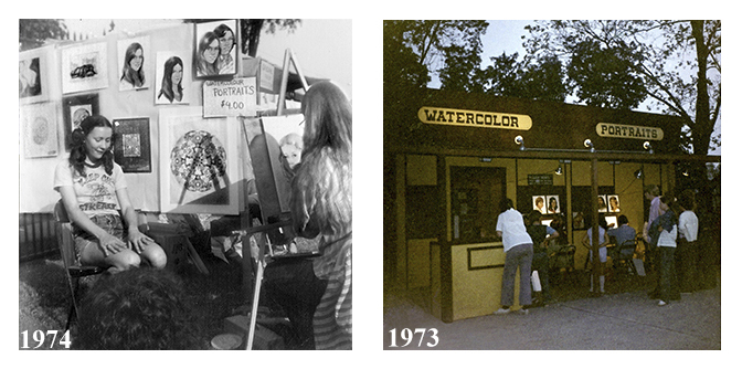 Portrait Painting on Boblo Island 1973 & 1974